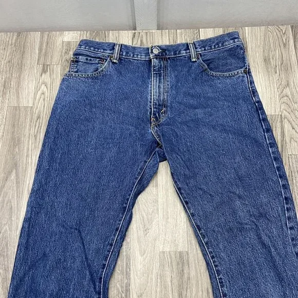 LEVI'S 517 Straight Leg Dark Wash Blue Denim Jeans Men's Size W36 L32